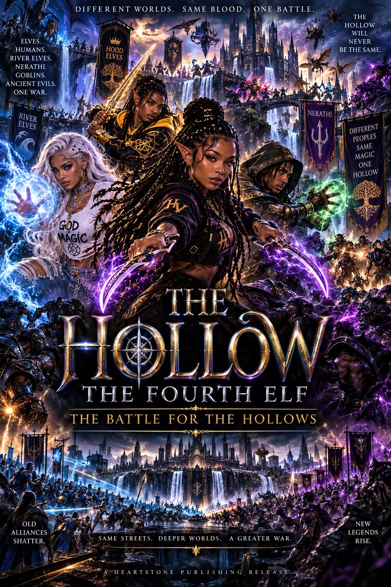 BullCityProW's tweet photo. Coming March 2027
#MagicComesToHarlem and your world.
For The #Culture
#TheHollow #TheFourthEif
#Book #Fantasy #Urban
#HVMU #HarlemValley https://t.co/g9sgeXnQgf