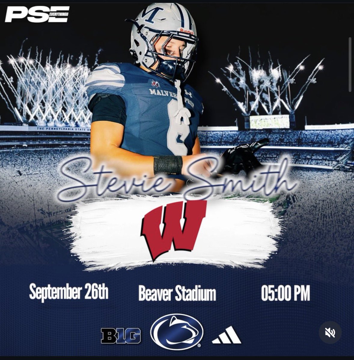 StevieSmith2027's tweet photo. Very excited and thankful for the game day invite. @CoachGueriera @Coach_Broom @DerekHoodjer @ZemaitisTouch_ @PRZVicCastillo @PrepRedzonePA https://t.co/sUf4oFKBTZ