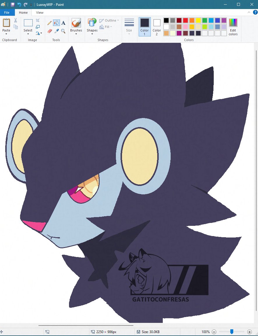 gatitoconfresas's tweet photo. Luxray I made in MS Paint

#Luxray #Pokémon #pokemon #art https://t.co/FJ8hYZaobz