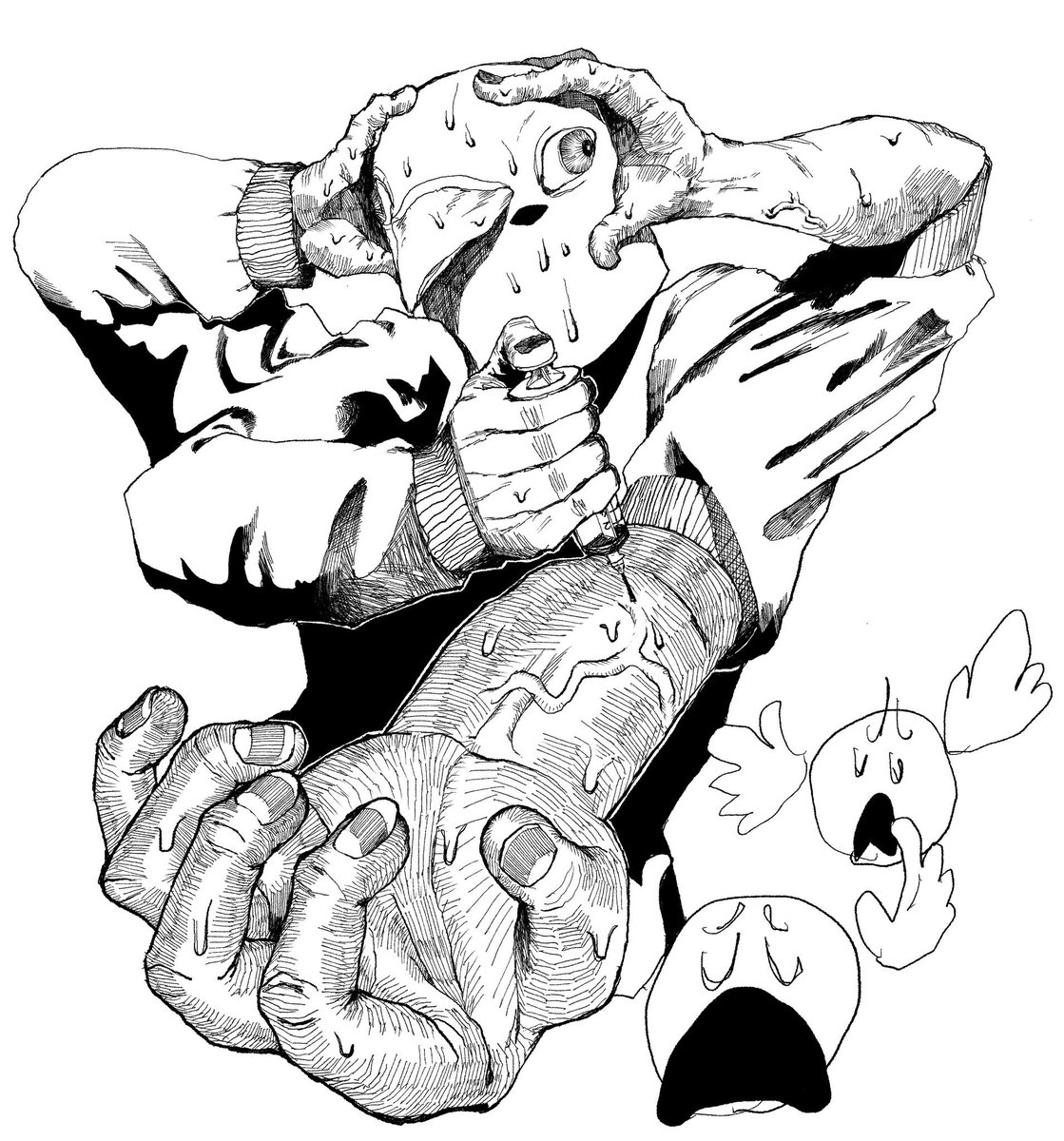 D014CAN's tweet photo. こう見ると絵柄定まってないな⋯⋯⋯⋯ https://t.co/aQ9Qc5PoJP