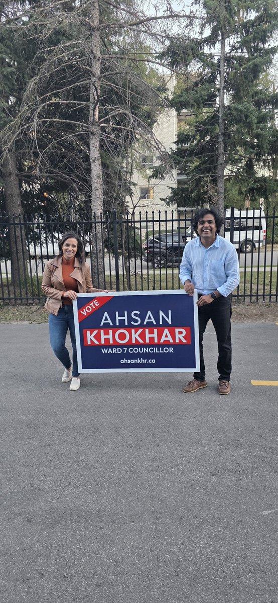 NokhaDakroub's tweet photo. Spent some time on the campaign trail with my good friend and podcast co-host, @ahsankhr. 

Ahsan is thoughtful, hardworking, community-minded, and someone who genuinely cares about the people around him. I’ve always appreciated his energy, integrity, and commitment to making a difference.

Proud to be there to support a good friend!