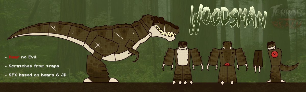 Shark_Sheriff's tweet photo. "Three tyrants divided between land. One rules with nature, the other with law, and the last with fear."
The 3 largest theropods as Drakobloxxer skins! Finally got to finish the Giganotosaurus, so I hope this looks good!
#TerrorRealm #Drakobloxxer #Theropod #Tuffness https://t.co/gFcsDtHFQ2