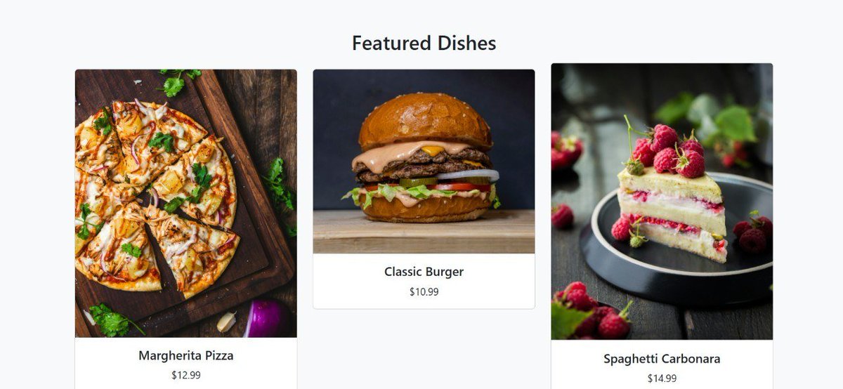 simomaxd's tweet photo. Built a fully responsive restaurant website using Python (Flask) + Bootstrap.

Home, Menu, About, Contact — clean, modern, mobile-friendly.

Tech: Python, Flask, HTML5, CSS3, Bootstrap.

Need a website? Let’s talk. Check my bio.

#WebDevelopment #Python #Flask #Freelance https://t.co/ghlpd5cahQ