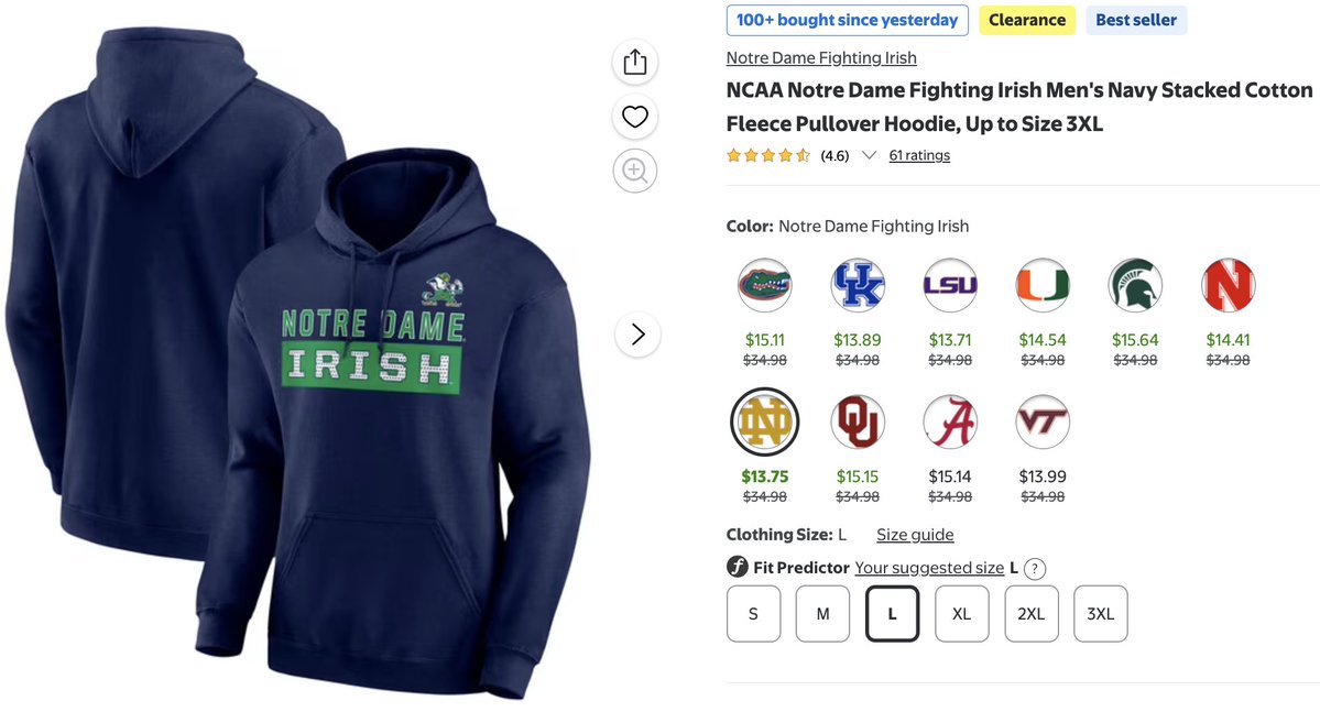 HoomanDeals's tweet photo. AS LOW AS $13.71! NCAA MEN'S PULLOVER HOODIE #AD 

Clearance

10 teams to choose from

https://t.co/xcQdJr2xhZ https://t.co/3CteFo3g3M