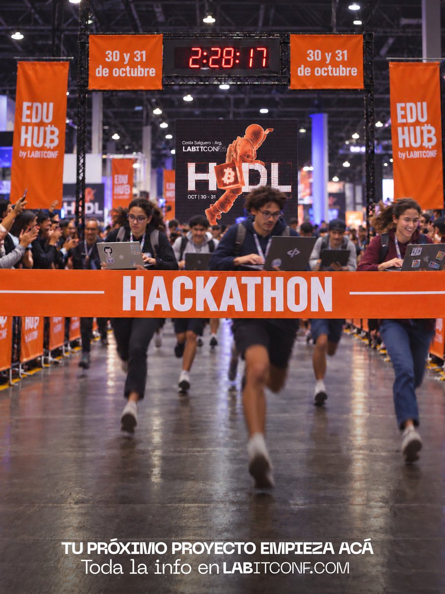 labitconf's tweet photo. ¡¡¡Primera Hackathon de EDU HU₿, adentro de LABITCONF!!! 🧡

30 y 31 de octubre, Costa Salguero.

Dos días, de 9 a 19 h.
+USD 1500 en premios.

¿Cómo funciona?👇 https://t.co/mY0WMgnHwi