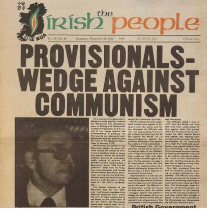 LovingRapist88's tweet photo. nigga thinks the PIRA were communist https://t.co/6wdgttaroy
