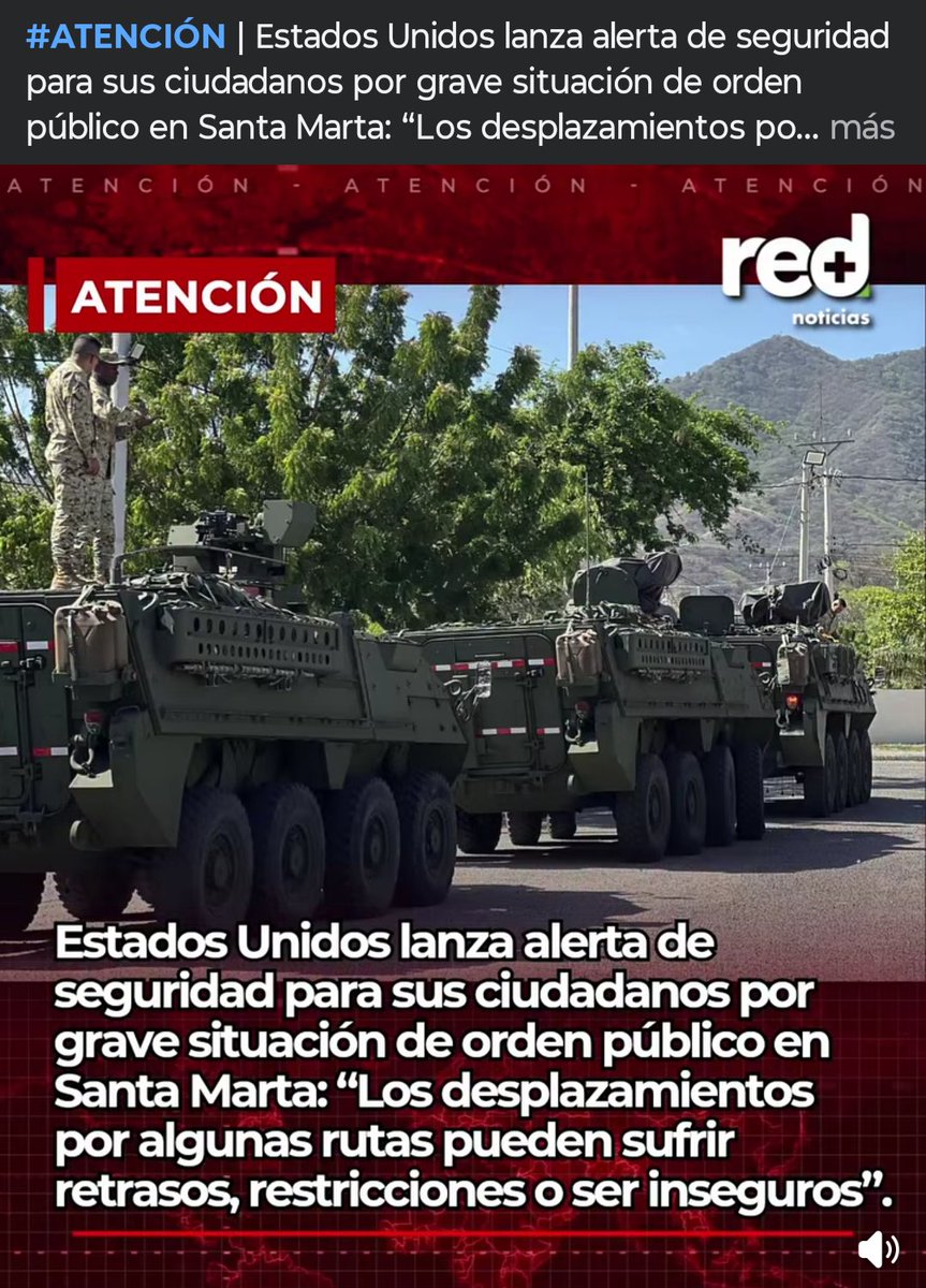 Romanosky_PH's tweet photo. Se veía venir.
Q con la narcoderechanda en el poder.
El gobierno gringo iba a alertar a sus ciudadanos de no venir a Colombia, por la situación de violencia.
Así mismo lo harán los gobiernos Europeos y Asiáticos.
Esto siempre ha pasado en los gobiernos extremistas de la Derechanda.
Espanta el turismo extranjero con su política de guerra.