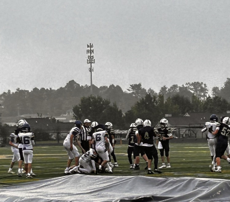 CMSGoBlue's tweet photo. The weather was chilly and drizzly, but CMS was HOT tonight! 🔥🏈

The Blue Demons battled Blacksburg and came away with a 19–14 WIN! 💙💛

In the Battle of the Burgs, CHRISTIANSBURG CAME OUT ON TOP! https://t.co/gSbMIIcdXr