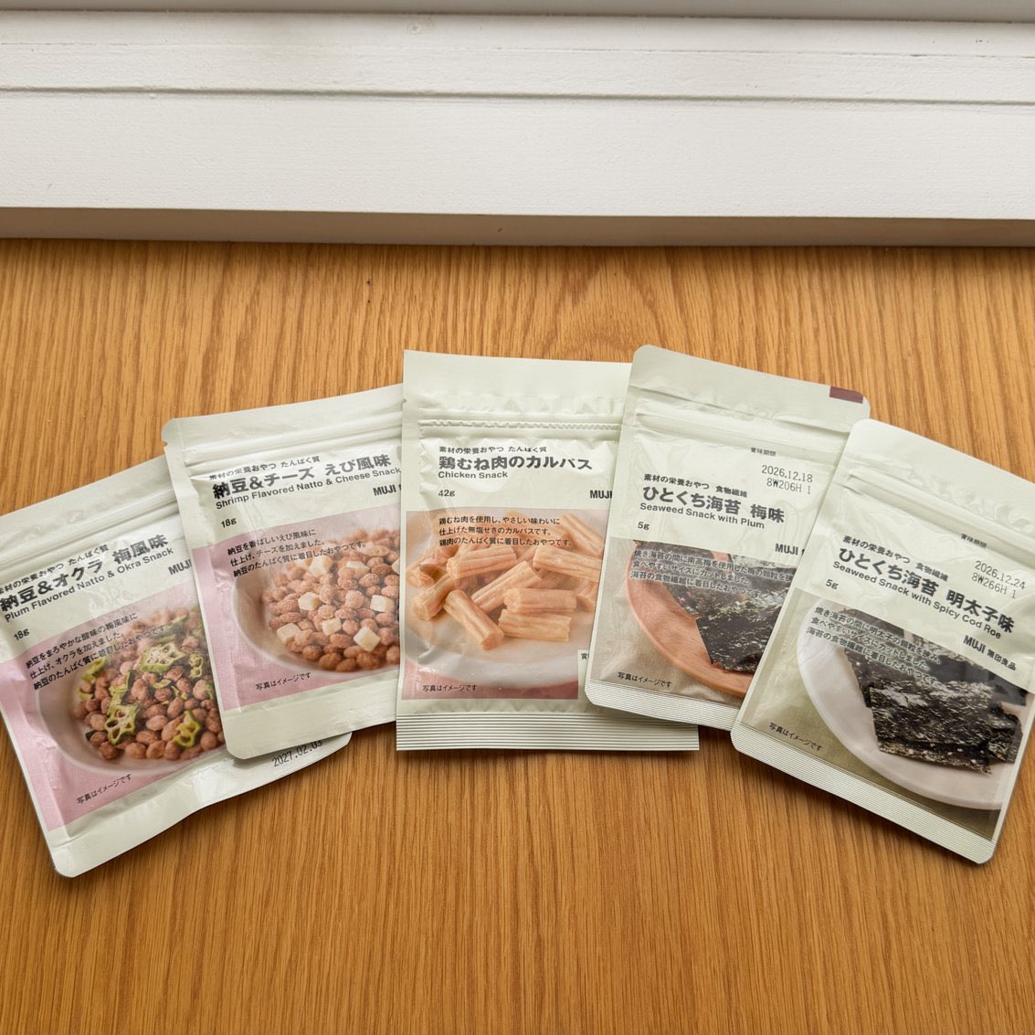 mi_beaunote's tweet photo. たんぱく質と食物繊維が取れるおやつ🍭
無印最高 https://t.co/8w7UBKb9pJ