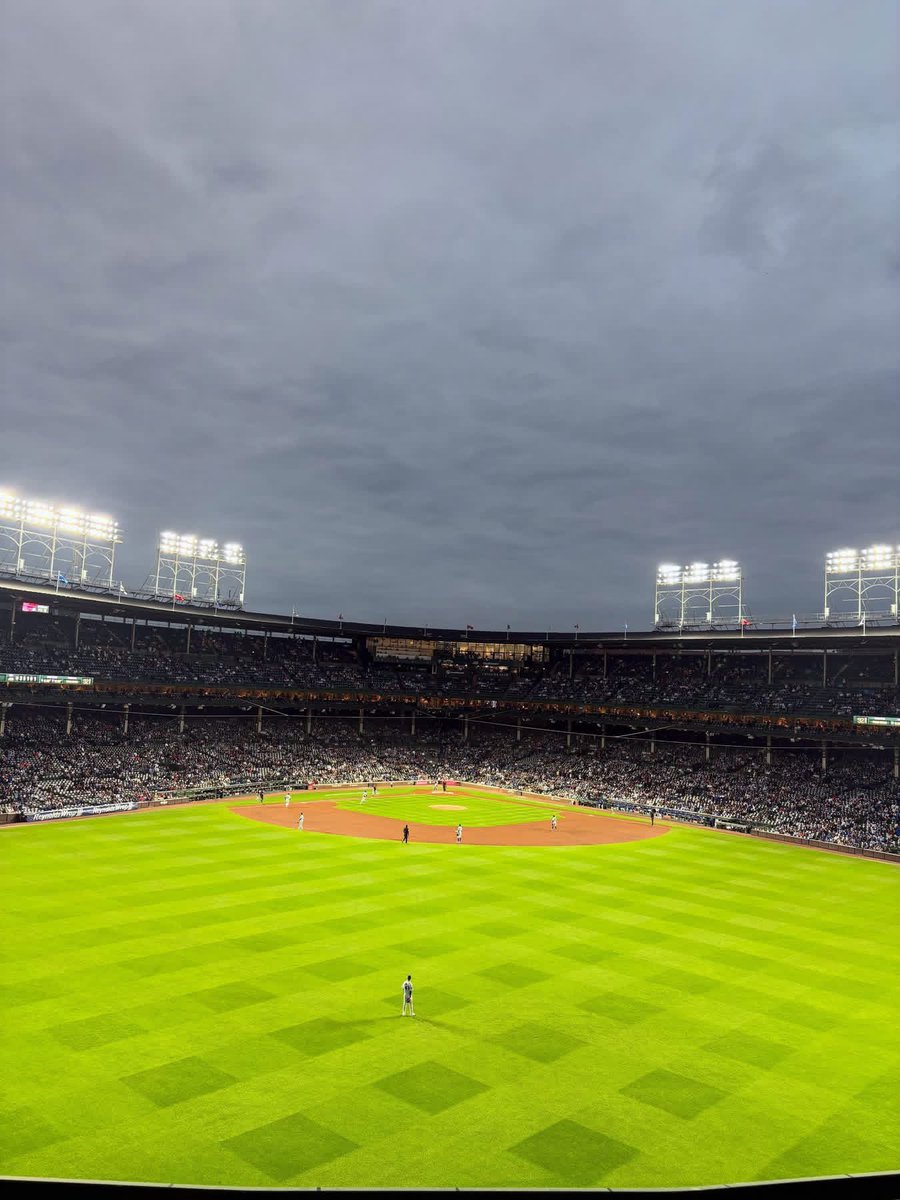 Giardiniera83's tweet photo. Creating chaos in the @ofcwrigleyfield bleachers and hoping for a @Cubs clinch in the postseason tonight! I mean seeing PCA make history tonight would be sweet! #FlyTheW https://t.co/MbwGhRXGYs