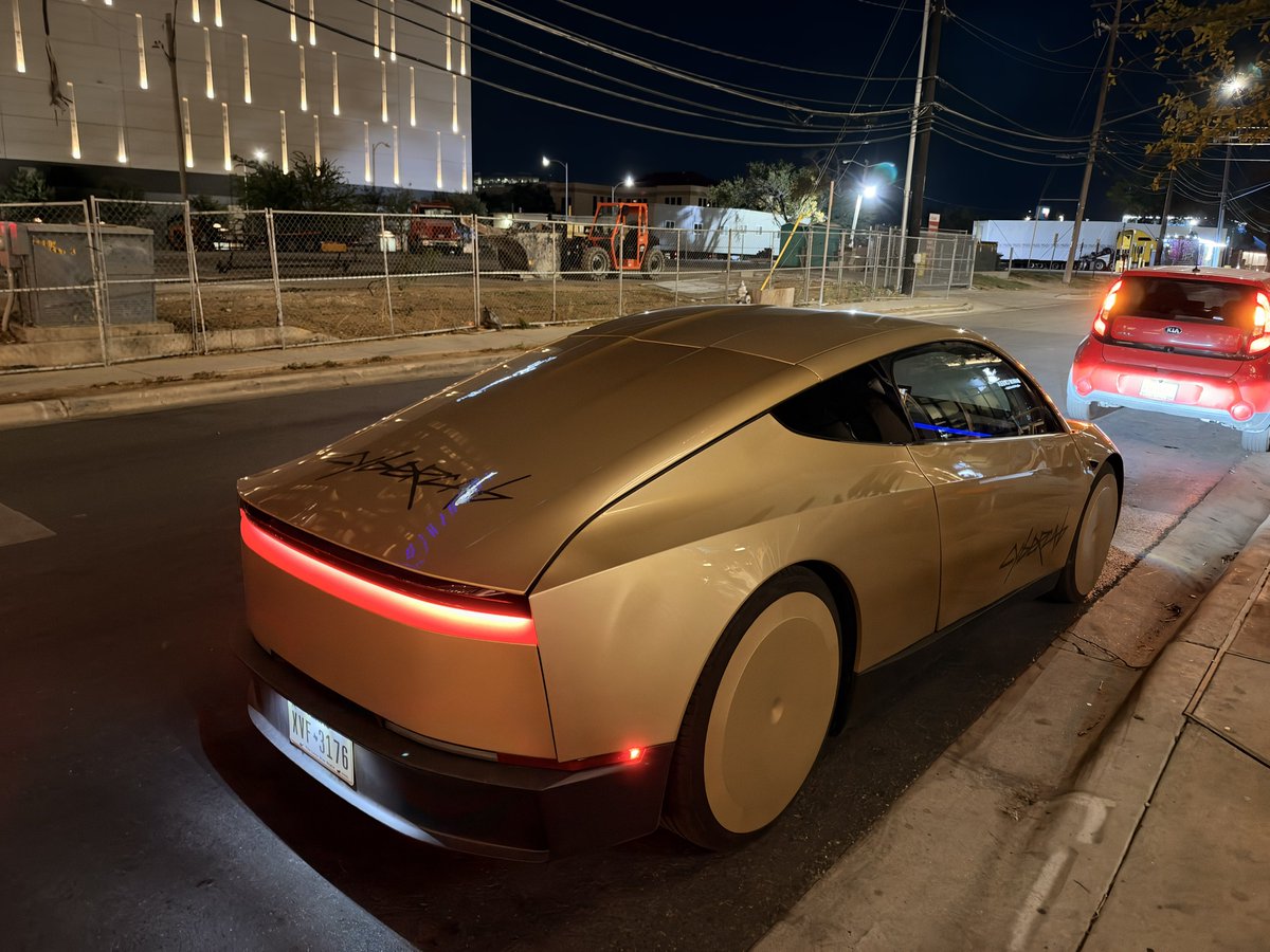 longmier's tweet photo. This was a really smooth ride in Austin, thanks @robotaxi , @Tesla .

Low jerk and jounce, and better than any Uber, Lyft, Blacklane driver I’ve ever had. Super roomy and comfy. 

Hoping the regulatory or navigation is approved for freeway driving and the map expands quickly. This is the future.