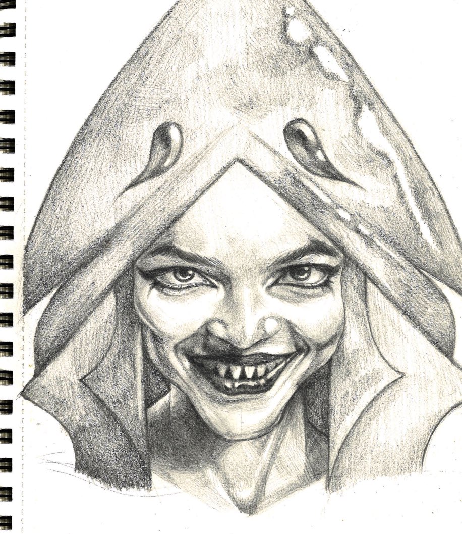 elvenitalian's tweet photo. aa doodle.scary!  #aa #hsbc https://t.co/0Ivj1c9vJG