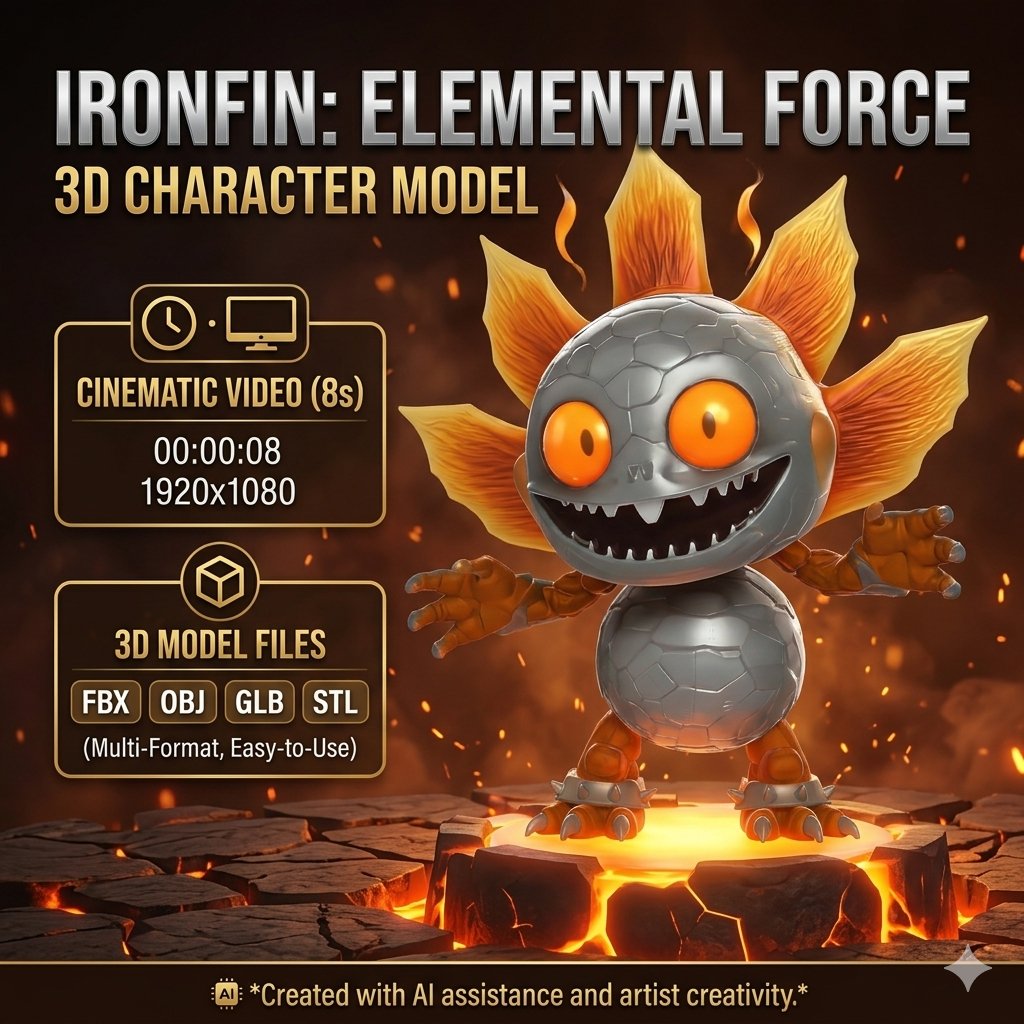 anyinfo69's tweet photo. Ironfin: Elemental Force 3D Character Model & Video
https://t.co/5A18GqFqGP
#3Dcharactermodel #Ironfin #elementalcreature #fantasy3Dmodel #FBX #OBJ #GLB #STL #cinematic3Dvideo #fierymonster #gameasset #digitalart #animatedcreature https://t.co/2lPGSRsCOs