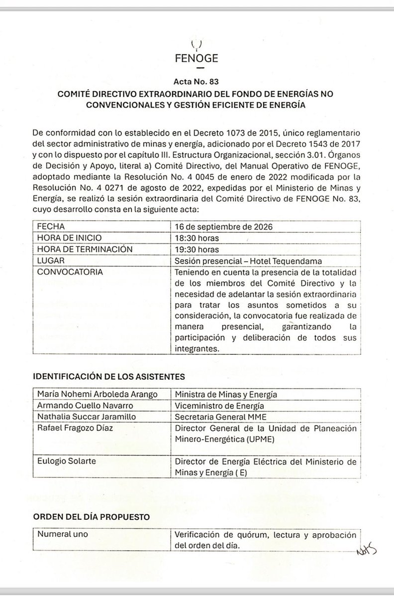 Danielbricen's tweet photo. Muy buen mensaje el de la nueva directora del FENOGE, Dra. Melba Rocío Pérez al renunciar al aumento de los honorarios que hizo la junta directiva el pasado 14 de agosto.

Con esto se envía un buen mensaje de austeridad, pero sobre todo que se escucha a los ciudadanos. https://t.co/Cks7XI6MqG