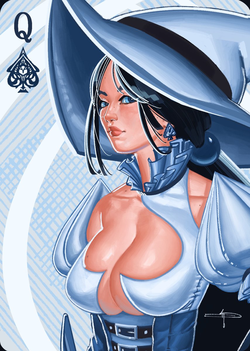digitaldidac's tweet photo. Q♠️ 
#art #illustration https://t.co/CF7HhCTXBX