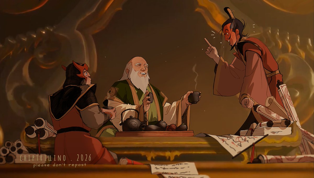 chiptrillino's tweet photo. serious question... 
who is in charge when zuko is on field trips? 

#AvatarTheLastAirbender #atla #azula #mai #tylee #iroh https://t.co/7Ab88ekriH