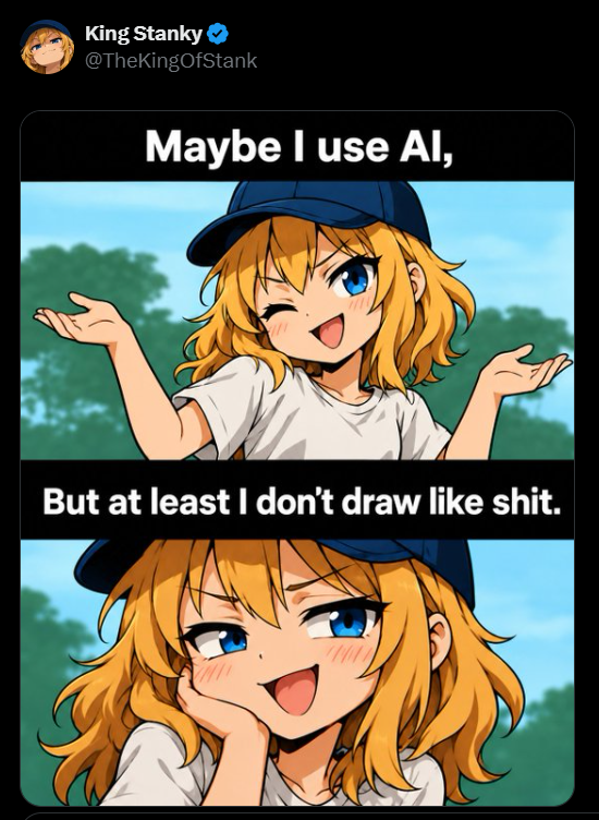 Dexsterpiece's tweet photo. You don't draw at all. https://t.co/ZWwqGsKQCm