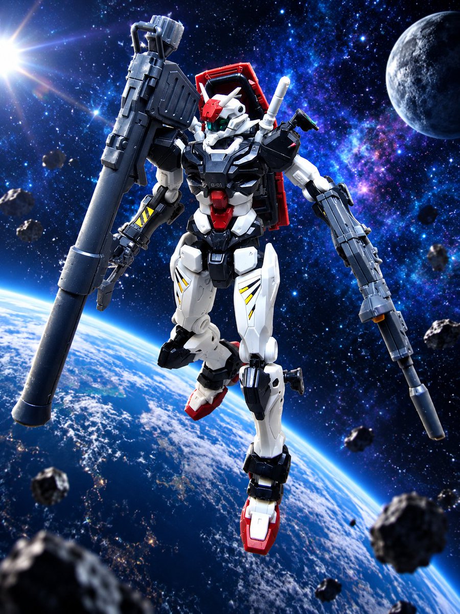 pisconor's tweet photo. メッサー塗装前の仕込み中に寄り道。
ジークアクス1推しの機体を作成。
付属シールのみの仕上げだけど、やはりかっこいいですね！

#ジークアクス
#ガンプラ
#プラモデルライフ https://t.co/ujW7R1LkBR