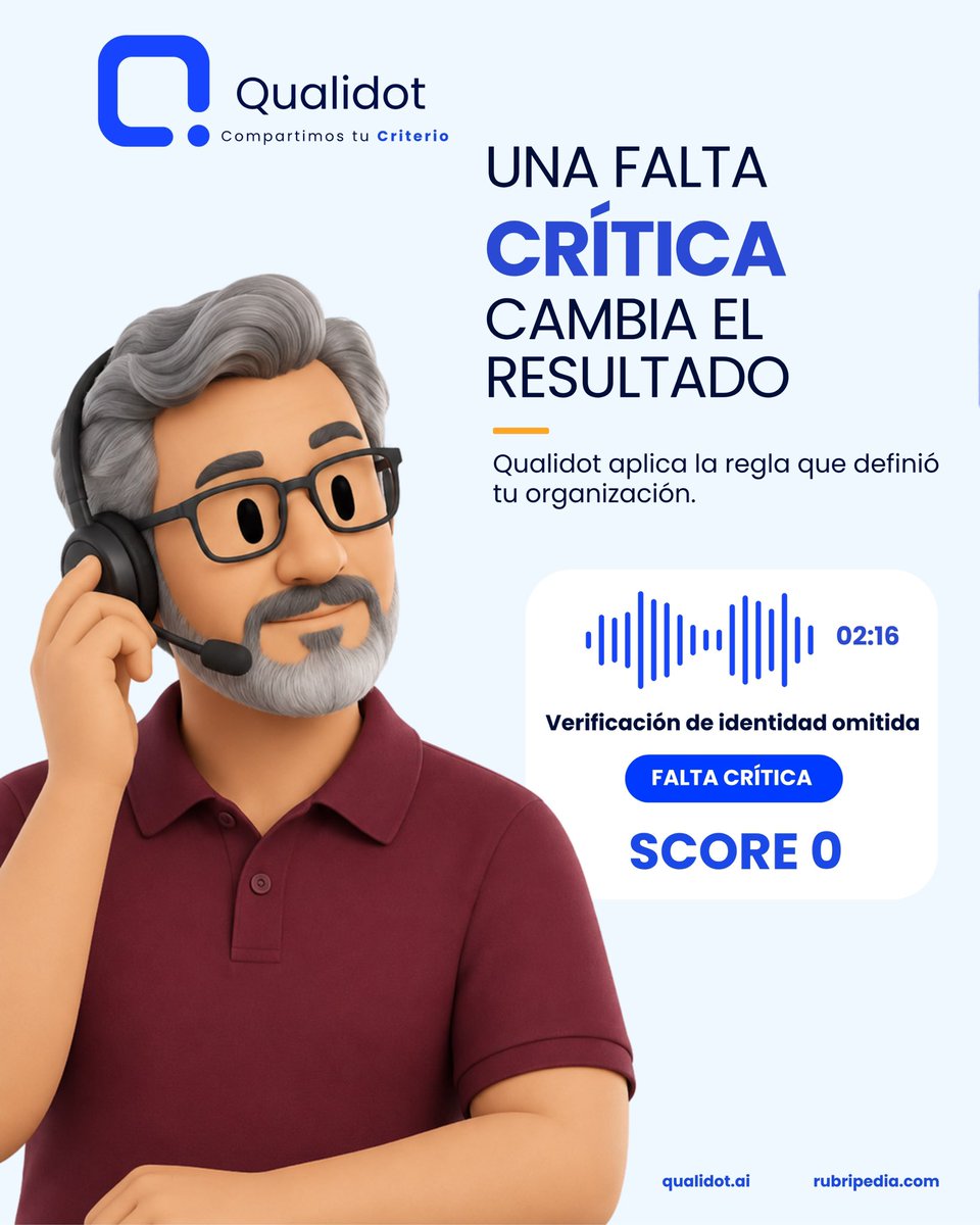 qualidot's tweet photo. Una falta crítica puede cambiar todo el resultado. ⚠️ Qualidot detecta la evidencia y aplica las reglas definidas por tu organización.

#Qualidot #IA #ControlDeCalidad #Evaluacion https://t.co/aeLZw6XAu4
