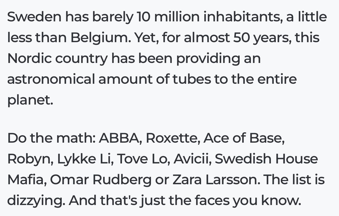 dixbe_'s tweet photo. ‼️🗞️ Omar was mentioned in a Belgian article published by RTBF, one of the largest news channels in the French-speaking part of the country!!

“Why does Sweden rule world pop by being a real hit factory?” https://t.co/WQbhmij37t
