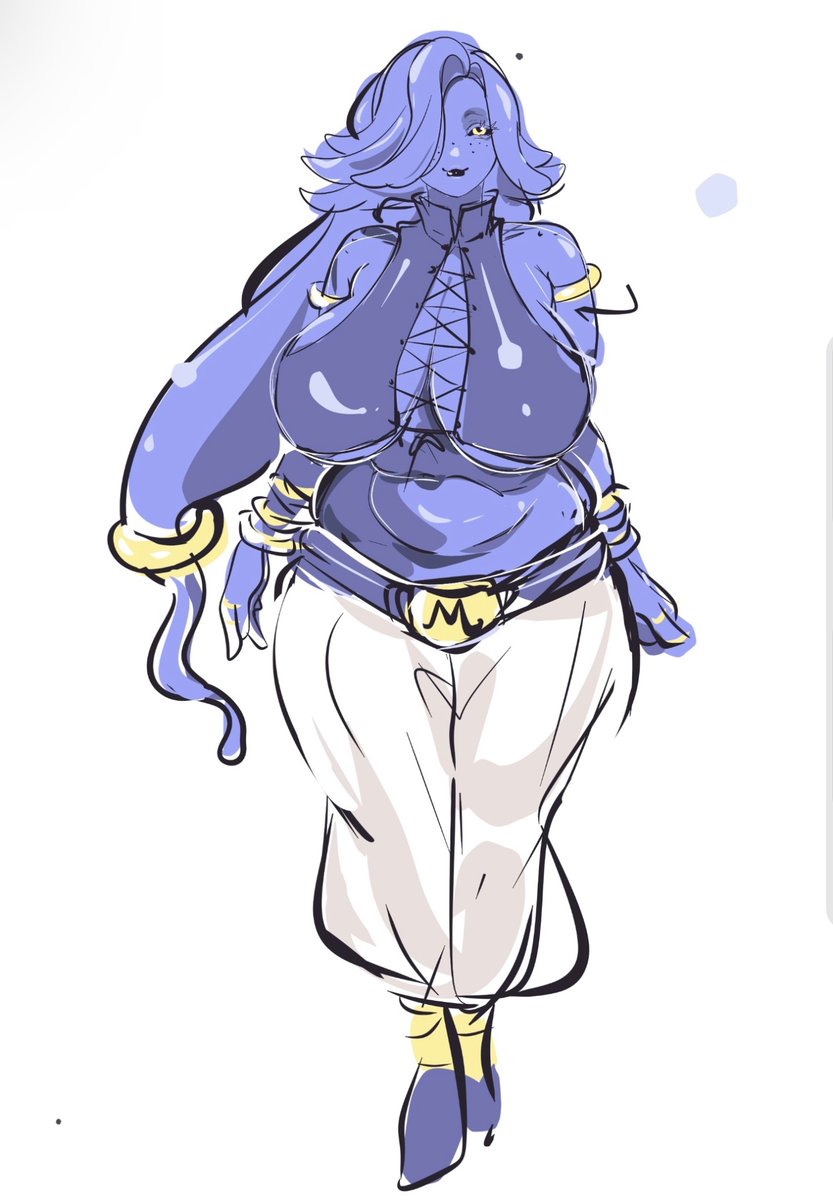 Cinnabunsah's tweet photo. Dragon ball oc Ube, I want to squeeze her https://t.co/0uEgA4ggok