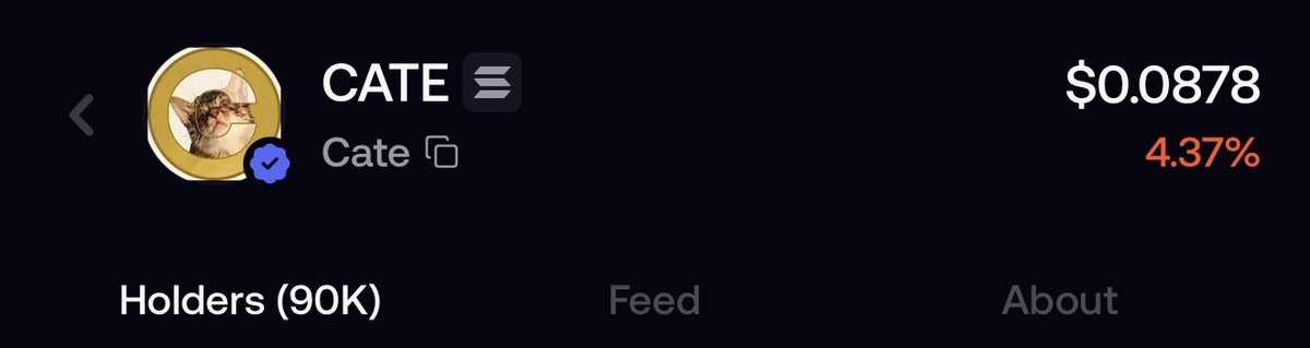 PoorGoat_'s tweet photo. 90K holders on @fomo for CATE.

Yup. Much higher imo 💛🐈 https://t.co/Jbx3DnBjBL
