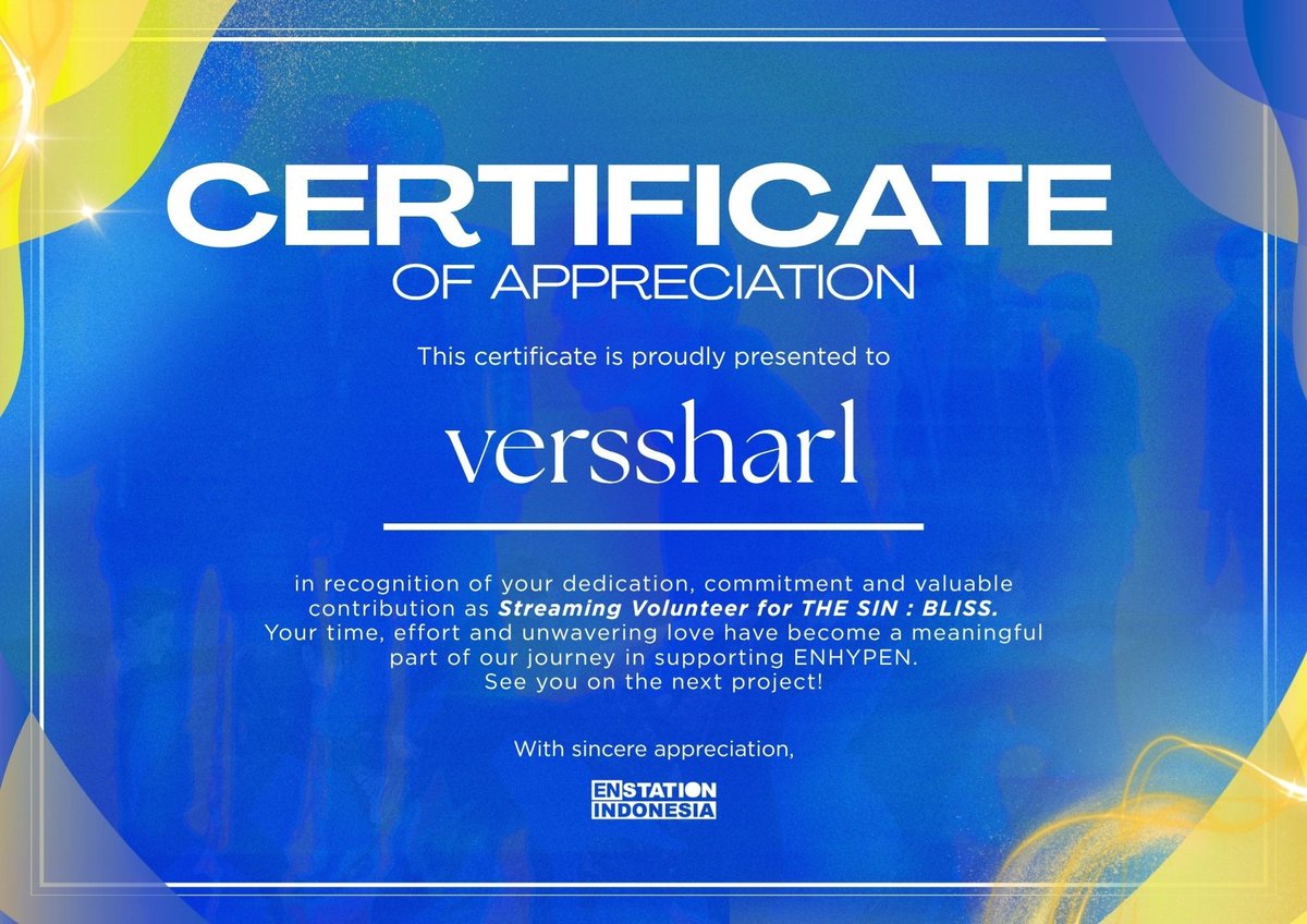 verssharl's tweet photo. cb kali ini gabisa maksimal krna emg lgi sibuk2nya jdinya telat join tim genie. tapi kalo tim spotify ga boleh ketinggalan pokoknya diusahain😭 sampe ketemu next cb tim @ENSTATIONID 😍🫶 https://t.co/upG8j9fmqe