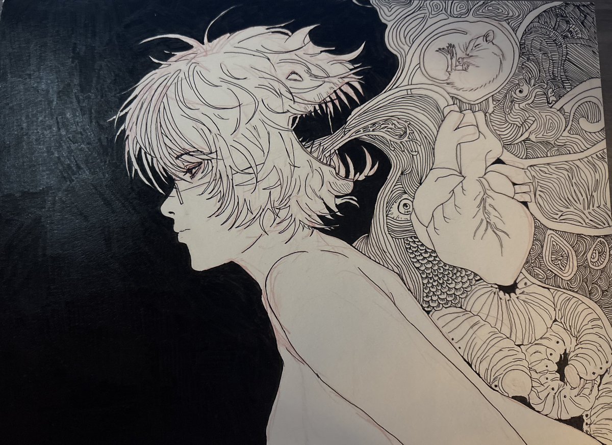 Phantomcatfish's tweet photo. My fav drawing I think #Ljs https://t.co/XKCiEJ3Qul