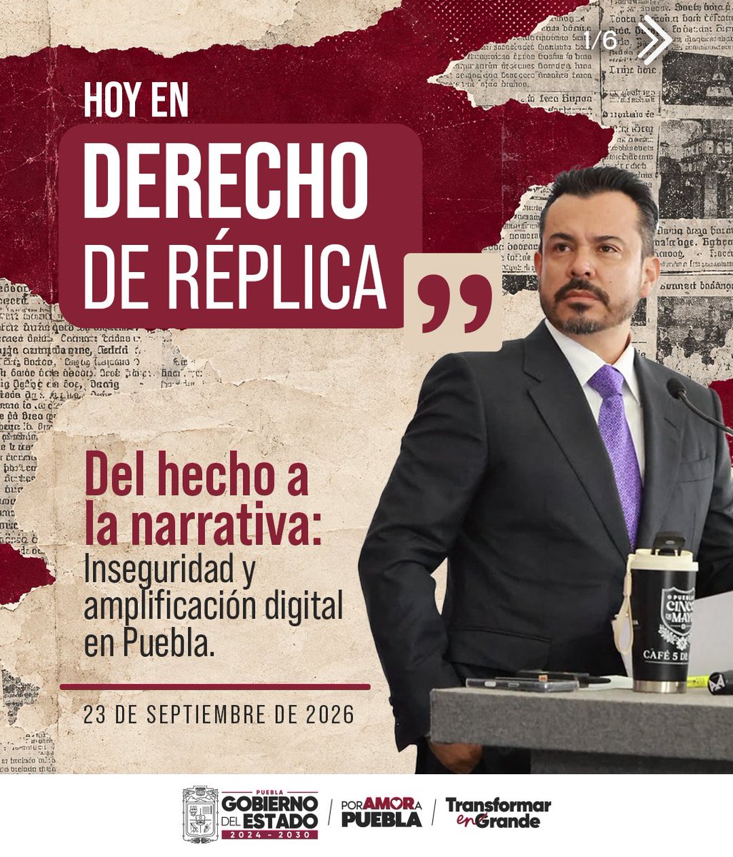Gob_Puebla's tweet photo. 📲 ¿Lo viste muchas veces o pasó muchas veces? En la octava edición de #DerechoDeRéplica analizamos cómo la amplificación digital puede modificar la percepción de un hecho. 

@JLG_PARRA 

#PorAmorAPuebla #TransformarEnGrande https://t.co/o4JY8pPSQ2
