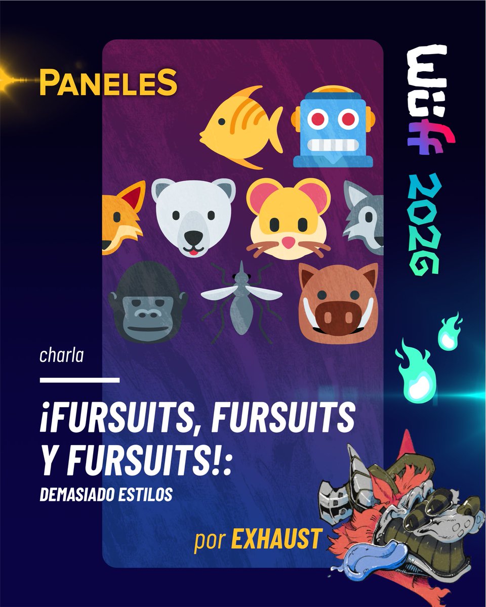WuellasPro's tweet photo. [EN] More great PANELS wait for you at Wüff 26’: Extreme karaoke, science, fursuit and witchery! 🦊🧠🎤

🎟️ https://t.co/o5bOwqpH45 🎟️

[ES] Más PANELES bacánes te esperan en Wüff 2026: Karaoke extremo, ciencia, fursuits y brujería! 🦊🧠🎤

#furcon #furry #wuff https://t.co/EX6ZcqLNto