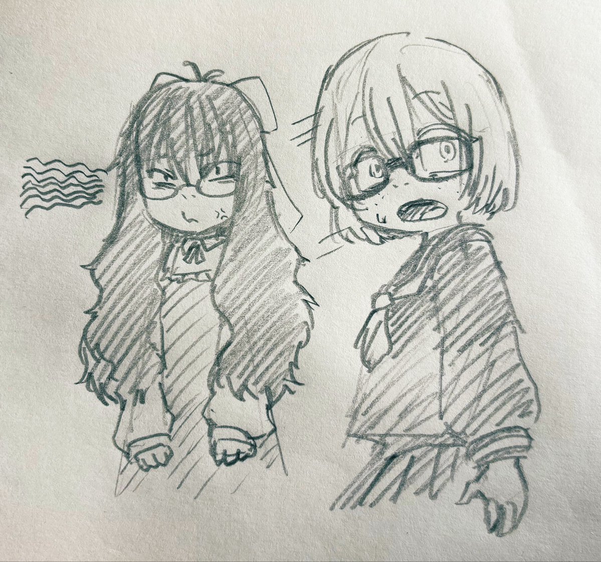 ashitagawa_hrak's tweet photo. ペルシャ猫娘と砂かけ娘(妹)rkgk https://t.co/fhisuyACh5