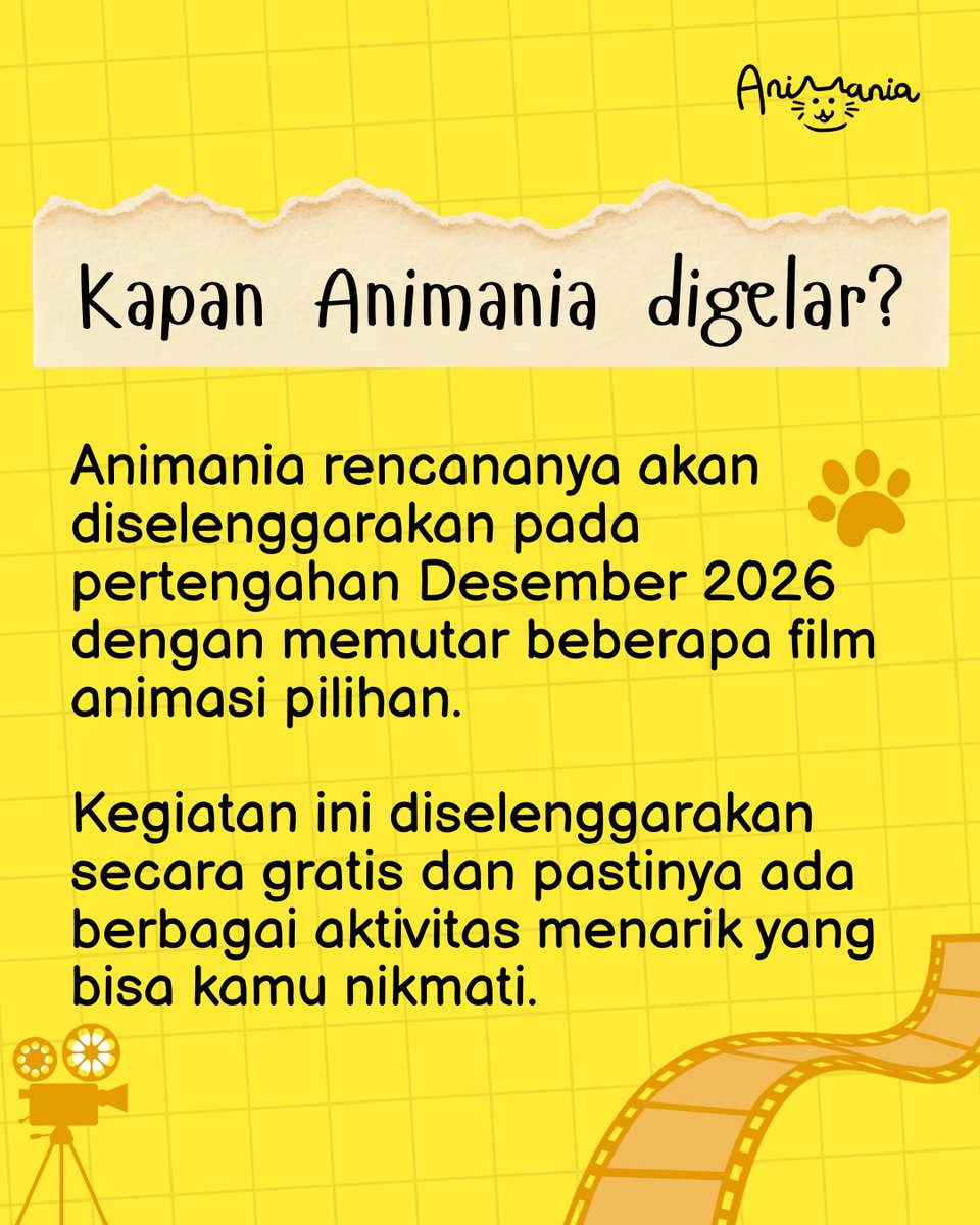 moviegoersID's tweet photo. Guys, ada Festival film Animasi nih di Indonesia, namanya Animania.

Yuk, kenalan lebih lanjut sama @animaniaid yang digagas @komik_ksiana 
"Bentangkan Imajinasi, Bertemu di Animasi"

#festivalanimasi #animania #animasi https://t.co/vUX6nGWjqN