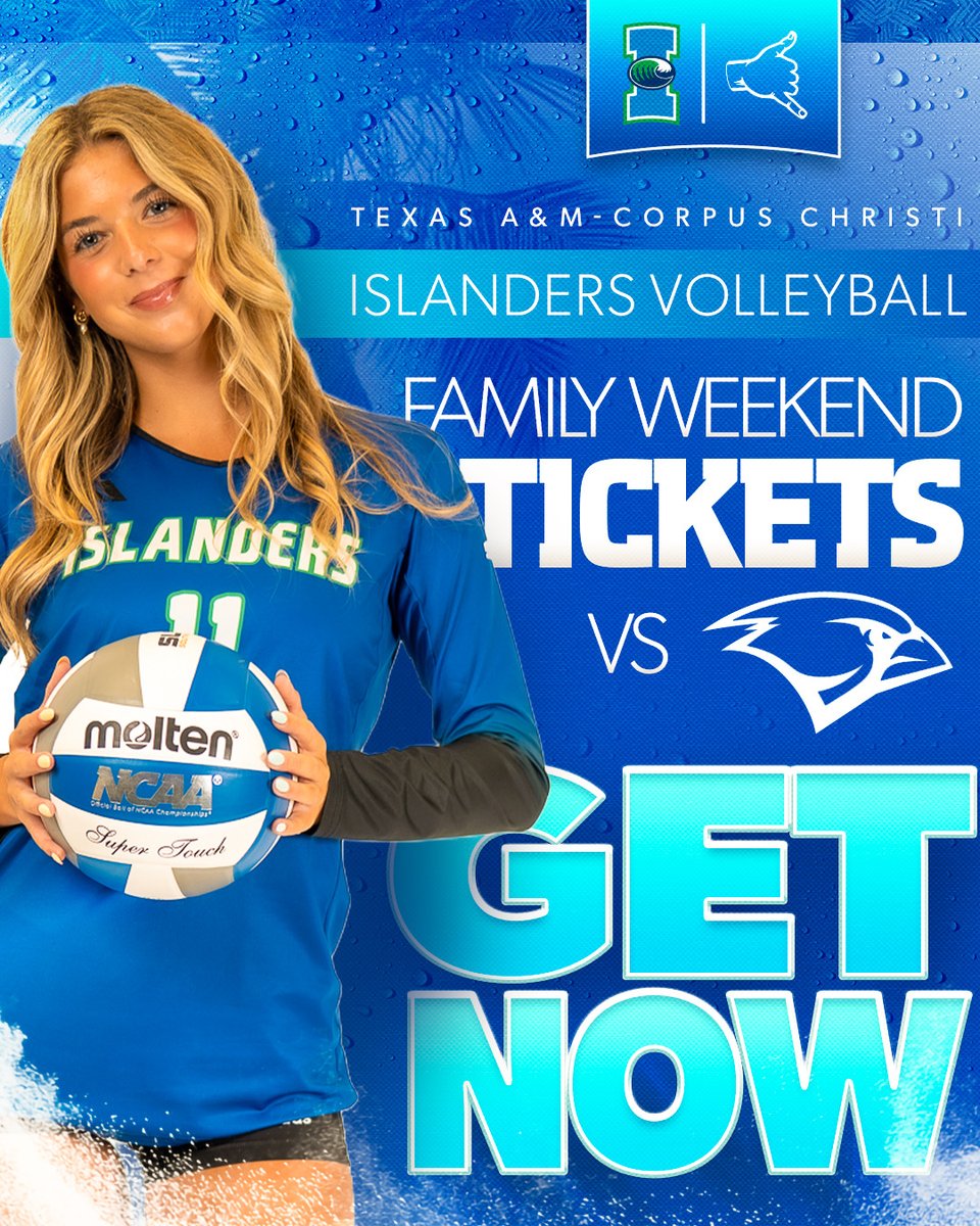 Go_Islanders's tweet photo. Islanders fans, tickets are LIVE for Family Weekend!
Join in on the excitement and bring your family as we take on UIW!

https://t.co/SGlQYvdHp1

🆚 UIW
📍Dugan Wellness Center
📅 Sat, Oct 3rd
⏰ 1:00 PM https://t.co/p61Ssdisu0