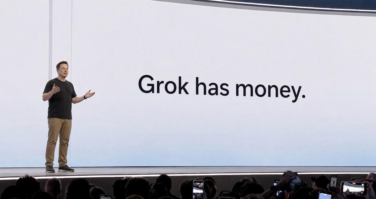 MrDegenWolf's tweet photo. two interesting things:

@muse makes you money.

@grok has money. https://t.co/s28wXgmOkj
