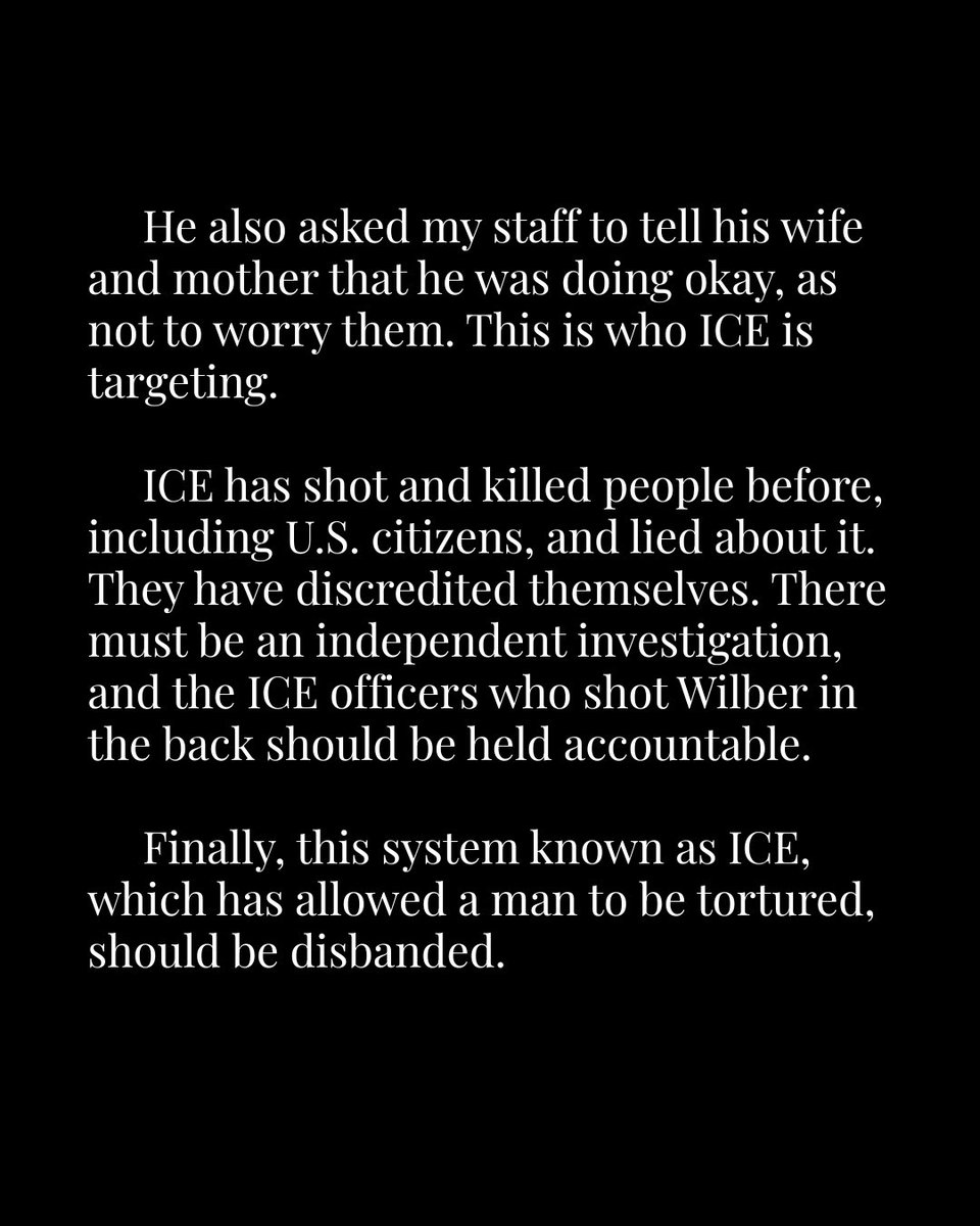 JoaquinCastrotx's tweet photo. ICE's treatment of Wilber thus far has amounted to torture. https://t.co/1LuClQNA88