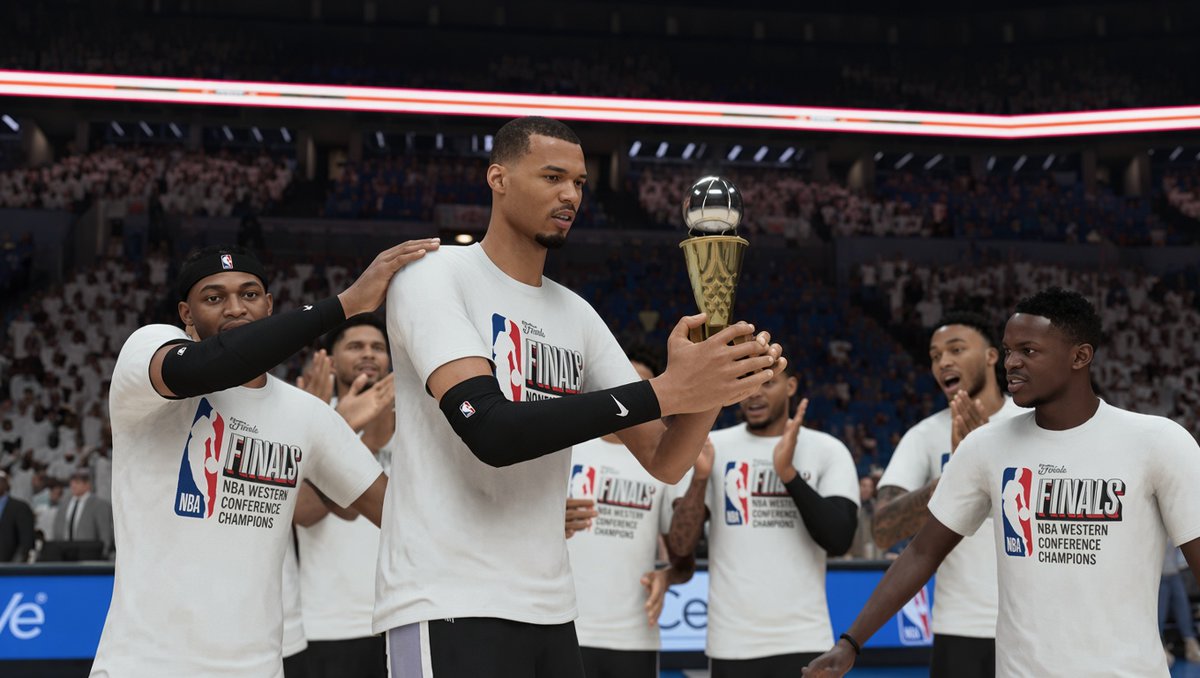 KFACTORJr's tweet photo. road to the nba finals is complete 📸 #nba2k27 #mynba #spurs https://t.co/sxZW46kIzu