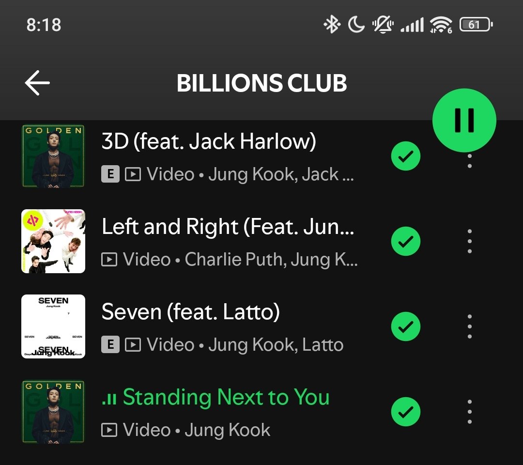 LidiaTan75's tweet photo. (Part 2)🎉
👋 Hi, I'm Listening 🎧 #3D, #LeftAndRight, #SEVEN and #StandingNextToYou by #JUNGKOOK from "BILLIONS CLUB" on Spotify! 📀🐰🎶 💞

🔗 https://t.co/WZoheSPVAI

PLEASE KEEP SUPPORTING JUNGKOOK'S MUSIC 🎶 🫶 
#JUNGKOOK #정국 🔥 https://t.co/C4HV41IFBv