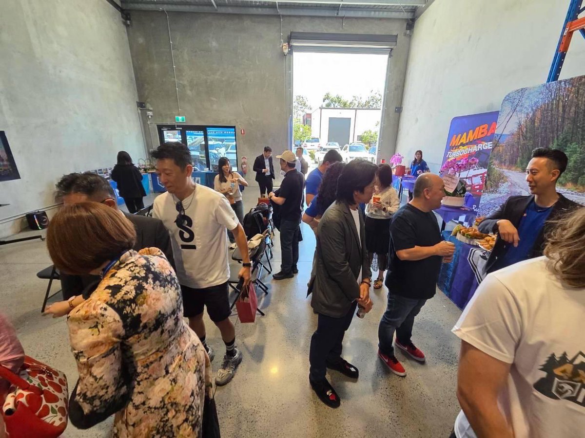 BrisbaneTeco's tweet photo. 🇹🇼🇦🇺 Strengthening Taiwan–Queensland Business Links

Director-General William Hou-Lu Fan attended the opening of the joint showroom established by Taiwan’s Automotive Performance Industry Alliance (APIA), MAMBA and MGD Global in Logan, Queensland, on September 15. https://t.co/1X6TkHH1pG