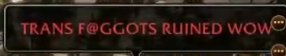 mrfishspit's tweet photo. Turned on @Asmongold stream for 3 minutes and just instantly see them harassing some random player and spamming shit like this in stormwind. Stellar job @Warcraft stellar job. https://t.co/DSRg3t9vWV