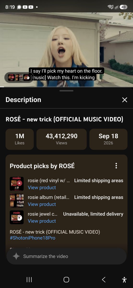 DrRickCantrell's tweet photo. Guys I'm a 72 year old blues, rock and country music guitarist. I don't even like K-pop. But this girl Rosé from BLACKPINK is friggin good and a rocker at heart. Please view, like, stream. Thank you. 

https://t.co/Tk3thuagPK https://t.co/5ZAVJeKyq5