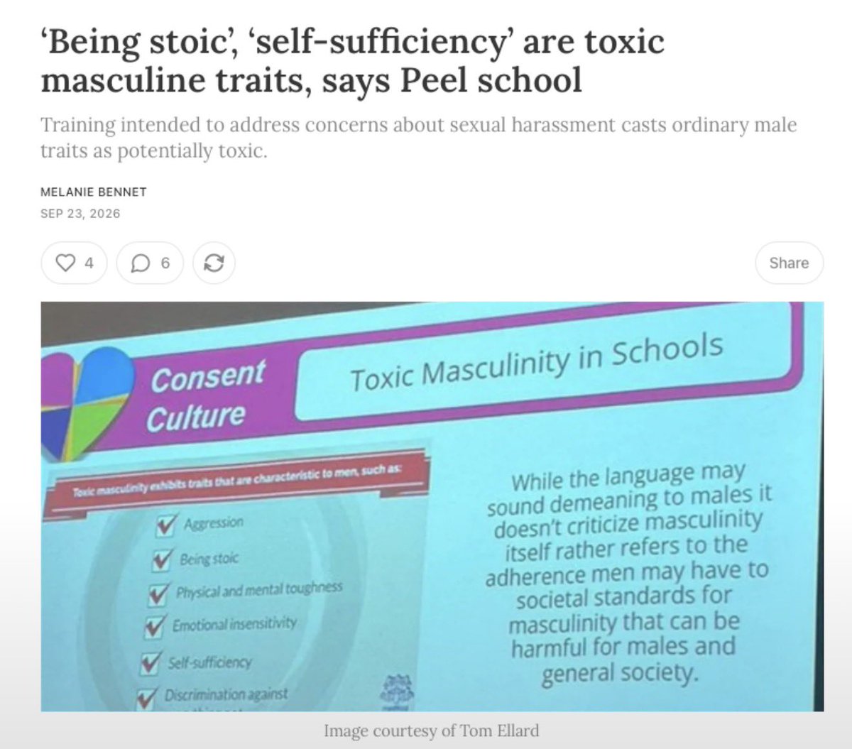 hrh_elliott's tweet photo. Our schools are far-left cultural marxism indoctrination centres.

"Self-sufficiency"
"Stoicism"
"Physical &amp; Mental resiliency"

All signs of TOXIC MASCULINITY according to a Peel secondary school

Yes... HIGH SCHOOL. These are freaking kids being taught this stuff https://t.co/QjsgmLbToH