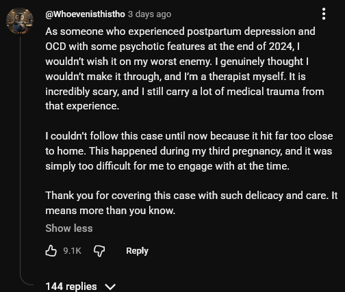 truecelforce's tweet photo. One of the biggest true crime podcasters Rotten Mango just ran apologetics for Linsay Clansy, 3 million views and a bunch of comments sympathizing. I have to give props to her not backing down from her usual gender bias. https://t.co/oeQ0x9DoQq