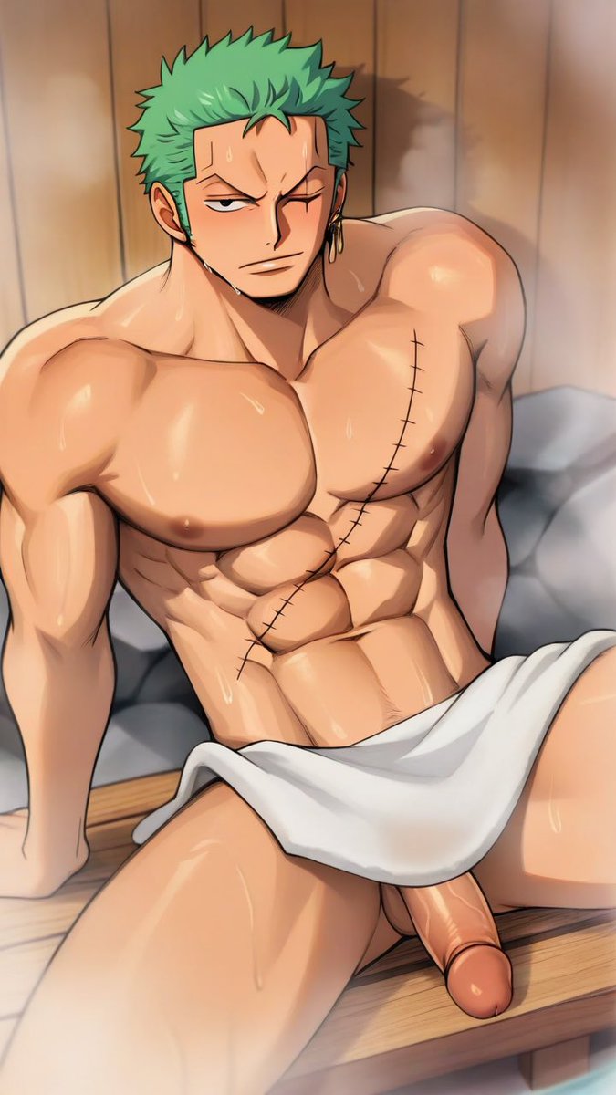 Darooq3's tweet photo. No swords. No clothes. Just heat. ♨️
#Zoro #RoronoaZoro #OnePiece #NSFW #AIart #R18 #yaoi https://t.co/cZPmkzWHq7