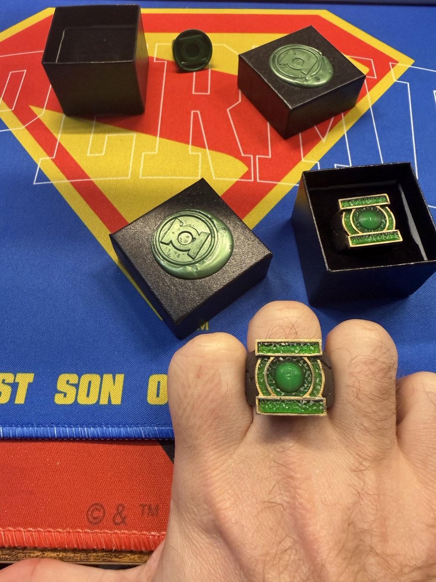 SuperHouseOfEl's tweet photo. Had to send my Lanterns ring off to The Ring Foundry for an adjustment and I’m already missing it. https://t.co/v1JZuyOI5Z