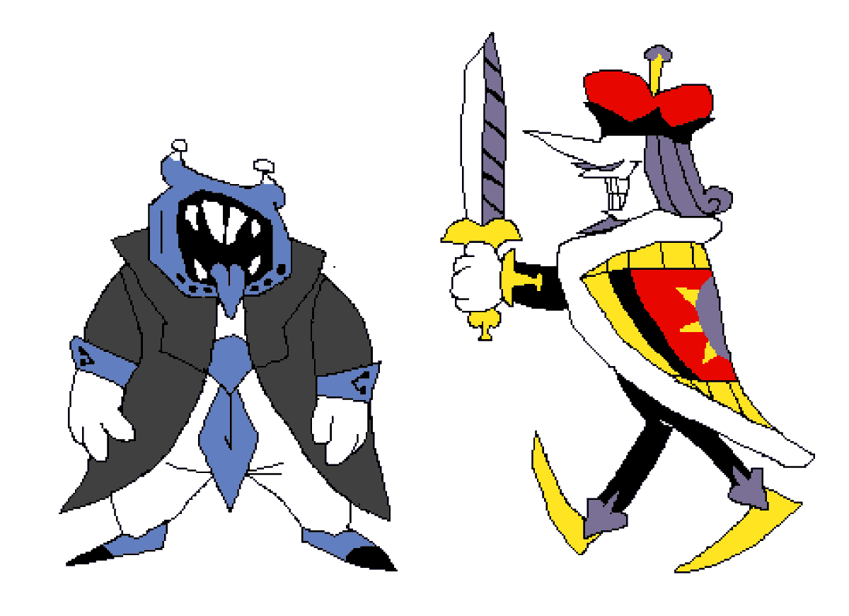 coolestfucker's tweet photo. king and tenna but i swap their light world objects https://t.co/NY8nMCUlDx
