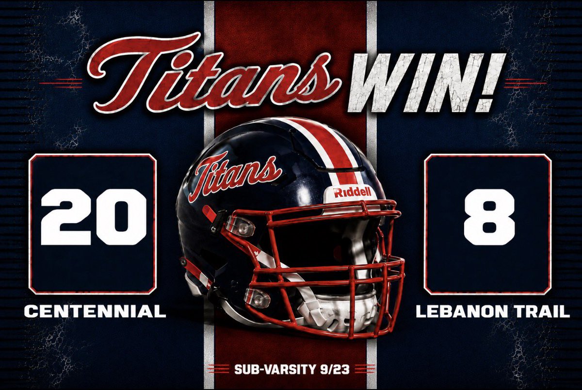 Cen10TitansFB's tweet photo. Congratulations to our Junior Varsity Team on a GREAT victory to start district!!!!  #TitanUpTitanTough🔴🔵 https://t.co/aZkX28bw0u
