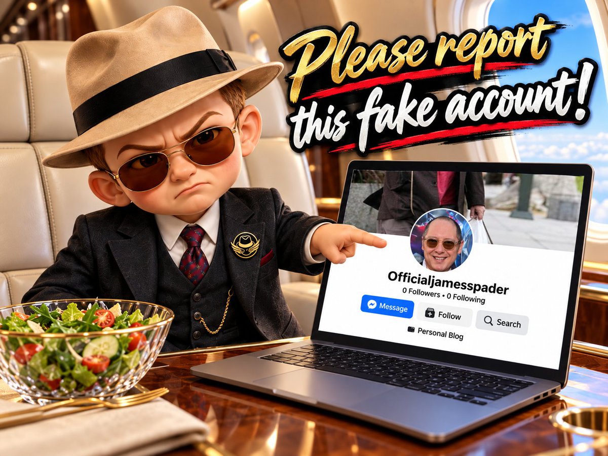 ReddiProject's tweet photo. Officialjamesspader
- 61592341541245 -

➡️ #JamesSpader
➡️ #Impersonation
➡️ #ReddingtonProject

Please report this fake account:
https://t.co/XB5pWj8JUG