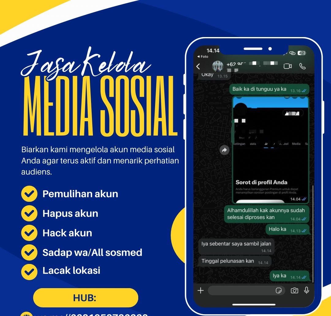kfracty's tweet photo. Open jasa balikin &amp; pulihkan akun.
✅pemulihan akun
- instagram, tiktok, whatsapp, line, facebook, X, gmail, telegram dll
✅ hapus akun
- facebook, tiktok, instagram, line, whatsapp, twitt /X , dan lainnya
Sadap Wa, hack akun, lacak lokasi

#zonauangㅤ https://t.co/7SJ47mD8Wi