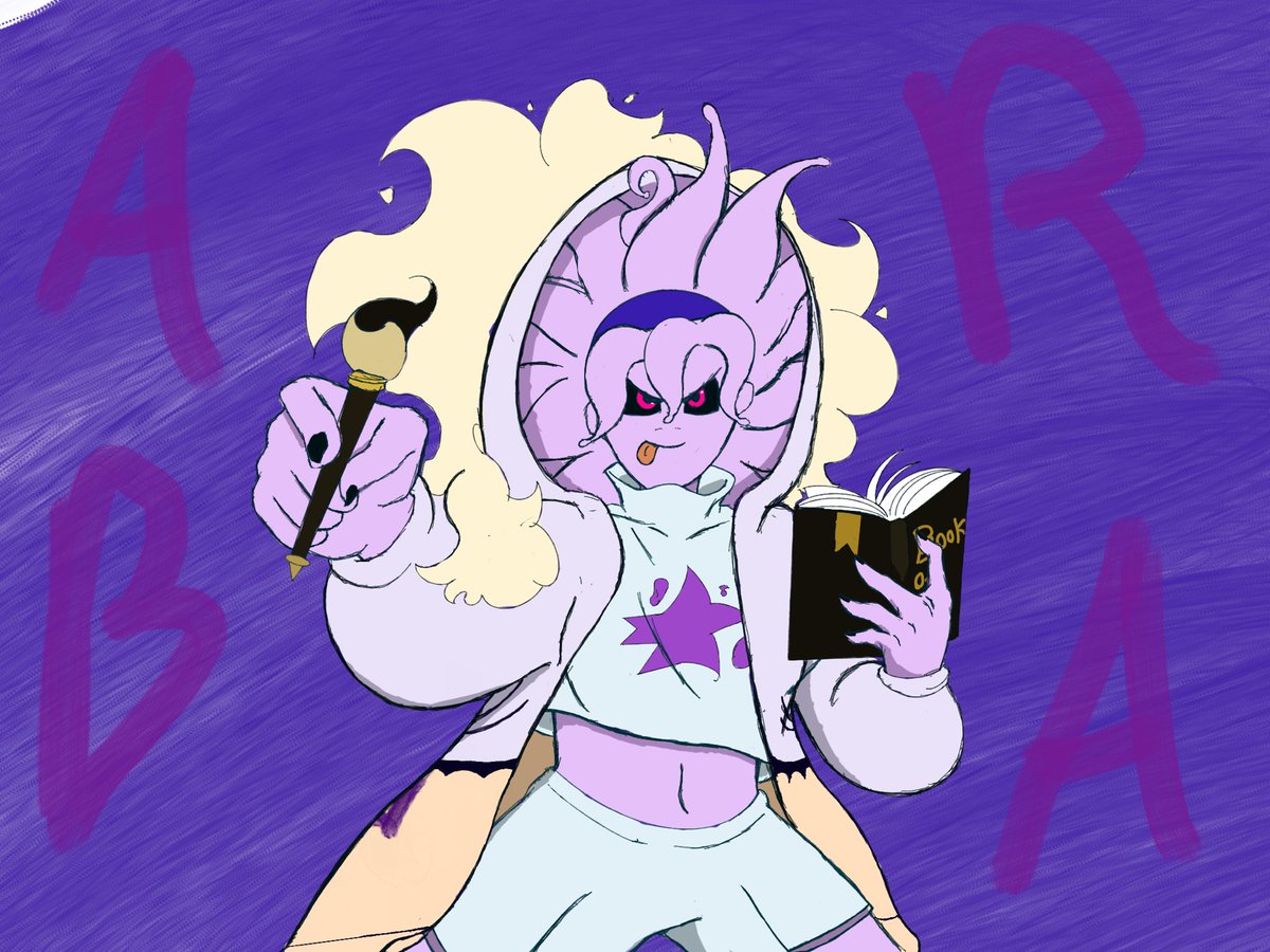 BloodshedRyo's tweet photo. Drew Abra from @kai4burst dragon ball story.had a lot of fun doin’ it.
#art #majin #Dbw #Dragonballfanart https://t.co/AhHNuyBtlq