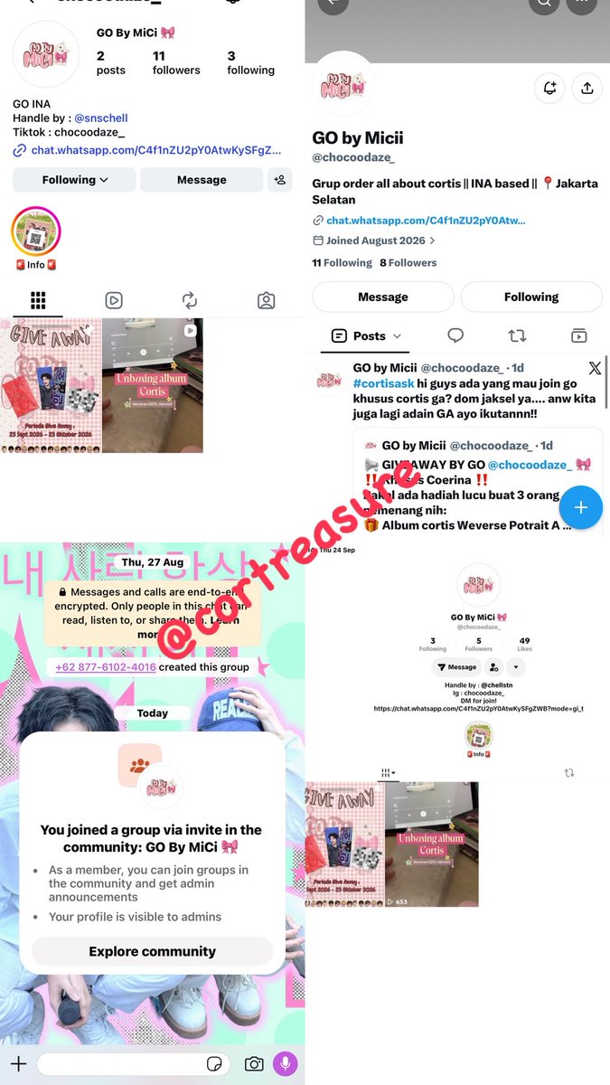 cortreasure's tweet photo. @chocoodaze_ hii kakk, izin ikutan GA nyaa, fisrt of all thank you for the GA yaa kak, semoga diberi banyak rezeki dan kebahagian, GO nya makin rame dan banyak yg order 💗buat alasannya ada dibawah ini ya kak 🫶🏻 wml wml 
@juhoonparker @asahisushii @cisc4ke izin tag ya guys 💝 https://t.co/UI38wq58a5